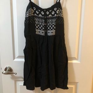 ⚡️BOGO free!⚡️ Ikat print sleeveless fit and flare dress with pockets